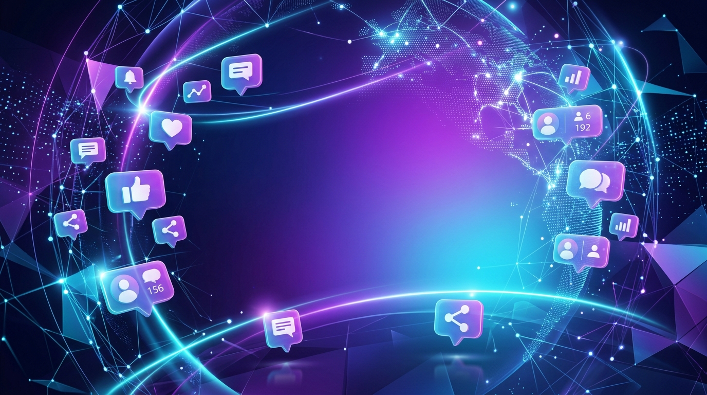 Social Media Network Background